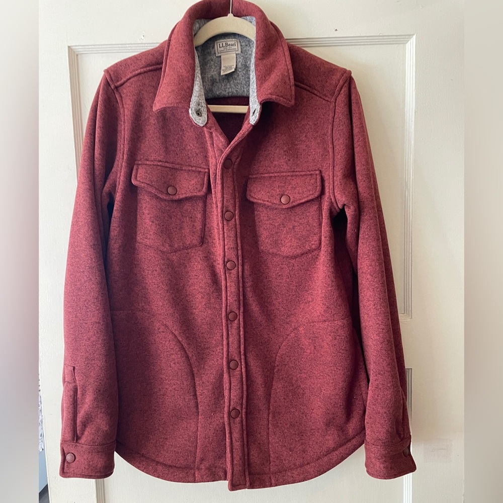 L.L. Bean Men’s Bean's Sweater Fleece Shirt Jac